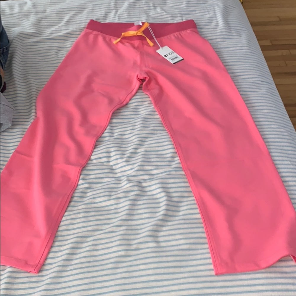 FIGS Neon Pink Scrub Pants